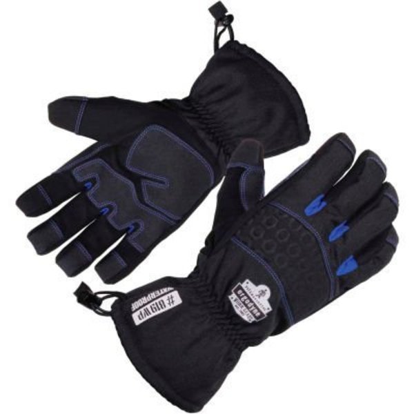 Ergodyne ProFlex 819WP Extreme Thermal Waterproof Winter Work Gloves, 2XL, Black 17616